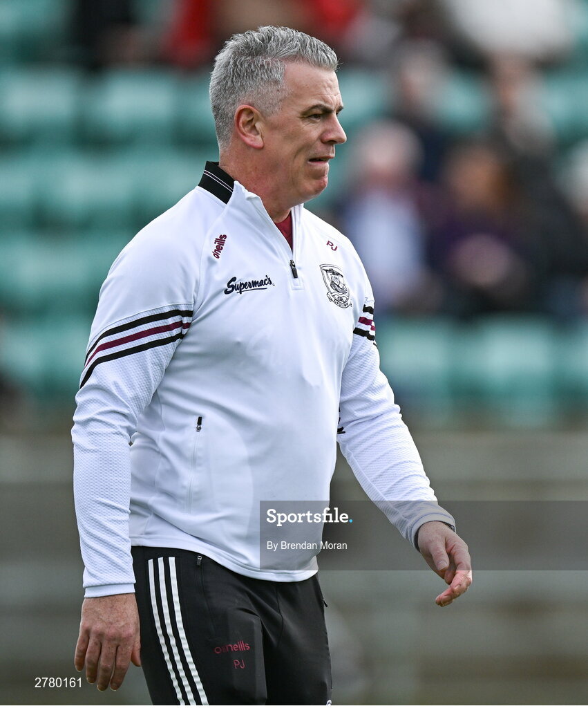 6 April 2024; Galway manager Pádraic Joyce before the Connacht GAA Football Senior Championship quarter-final match between London and Galway at McGovern Park in Ruislip, England. Photo by Brendan Moran/Sportsfile