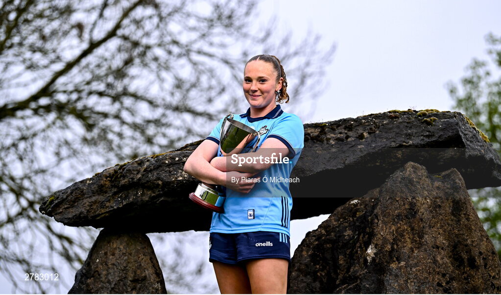 9 April 2024; Leinster LGFA Minor B finalist Líadan Murphy of Dublin at the Leinster LGFA Minor Captains’ evening at Dún na Sí Park in Moate, Westmeath, ahead of the upcoming 2024 Leinster LGFA Minor Championship Finals. Photo by Piaras Ó Mídheach/Sportsfile