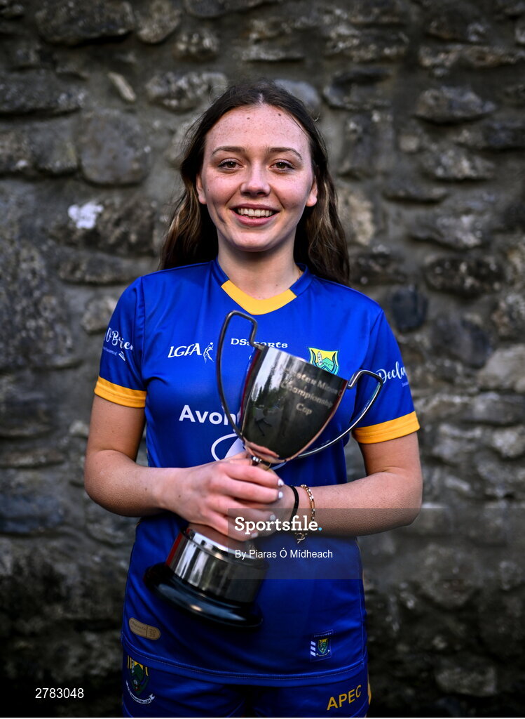 9 April 2024; Leinster LGFA Minor C semi-finalist Leila Shannon of Wicklow at the Leinster LGFA Minor Captains’ evening at Dún na Sí Park in Moate, Westmeath, ahead of the upcoming 2024 Leinster LGFA Minor Championship Finals. Photo by Piaras Ó Mídheach/Sportsfile
