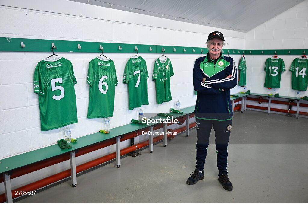 6 April 2024; London GAA kitman Phil Roche after preparing the dressing room, in his final season as kitman after 16 years, before the Connacht GAA Football Senior Championship quarter-final match between London and Galway at McGovern Park in Ruislip, England. Photo by Brendan Moran/Sportsfile