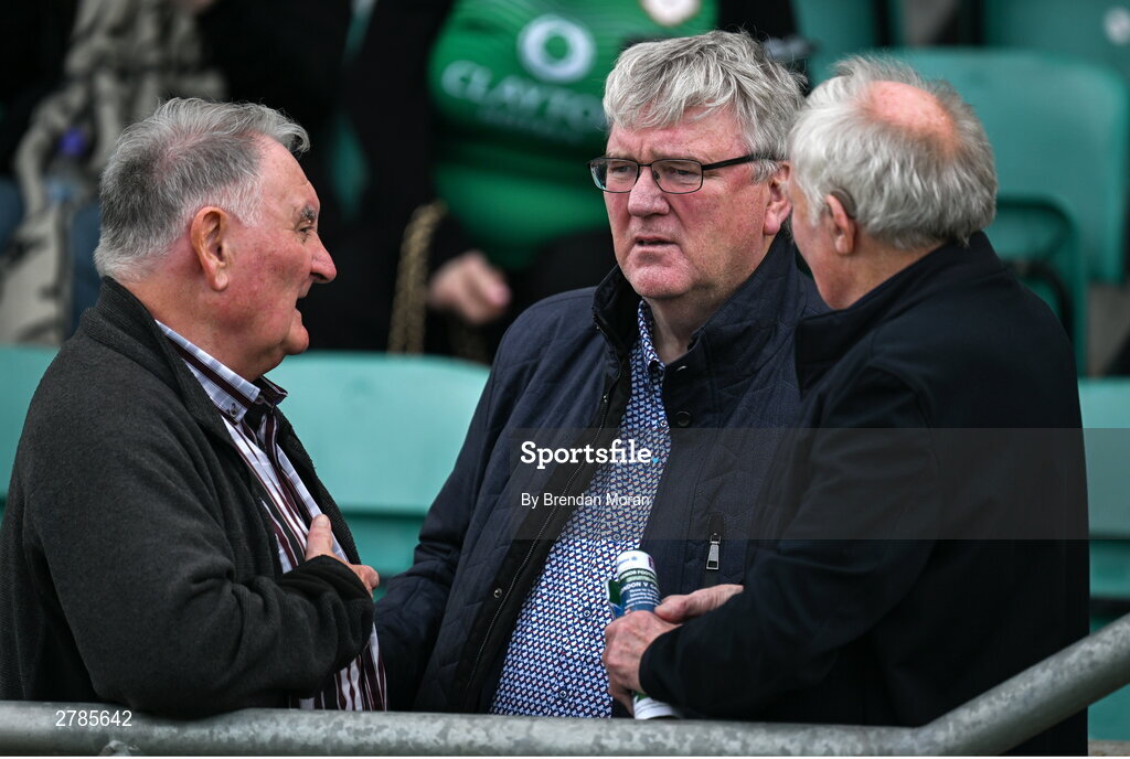 6 April 2024; Galway GAA sponsor and Supermacs owner Pat McDonagh in attendance during the Connacht GAA Football Senior Championship quarter-final match between London and Galway at McGovern Park in Ruislip, England. Photo by Brendan Moran/Sportsfile