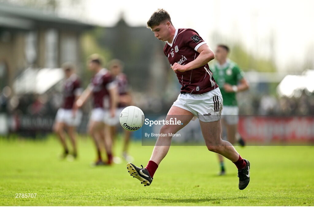 6 April 2024; Liam Ó Conghaile of Galway during the Connacht GAA Football Senior Championship quarter-final match between London and Galway at McGovern Park in Ruislip, England. Photo by Brendan Moran/Sportsfile