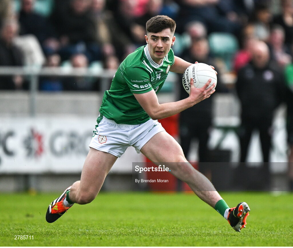 6 April 2024; Shay Rafter of London during the Connacht GAA Football Senior Championship quarter-final match between London and Galway at McGovern Park in Ruislip, England. Photo by Brendan Moran/Sportsfile