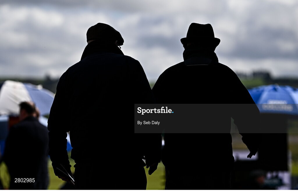 1 May 2024; Racegoers ahead of racing on day two of the Punchestown Festival at Punchestown Racecourse in Kildare. Photo by Seb Daly/Sportsfile