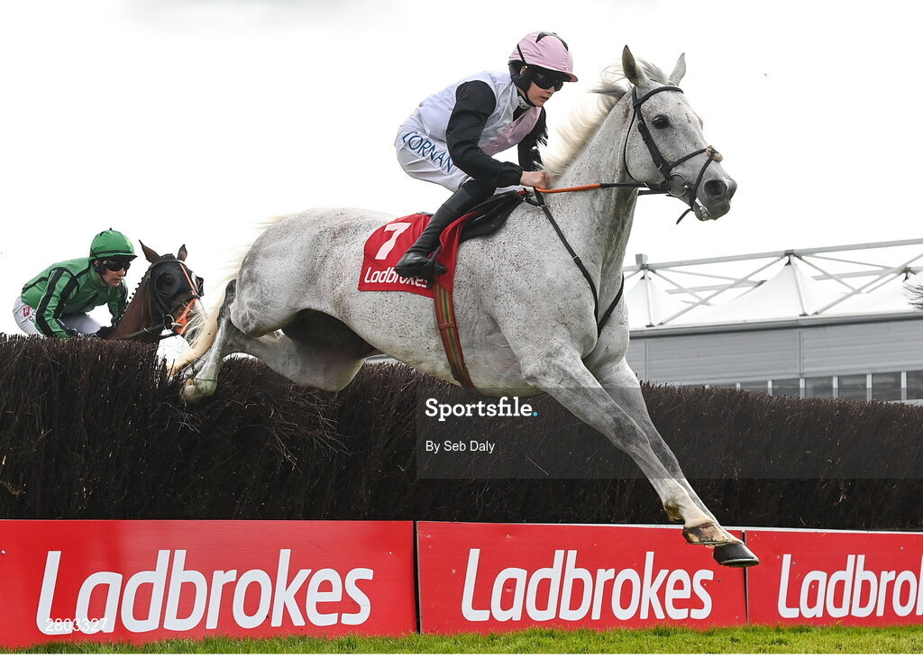 1 May 2024; Gentlemansgame, with Rachael Blackmore up, during the Ladbrokes Punchestown Gold Cup during day two of the Punchestown Festival at Punchestown Racecourse in Kildare. Photo by Seb Daly/Sportsfile