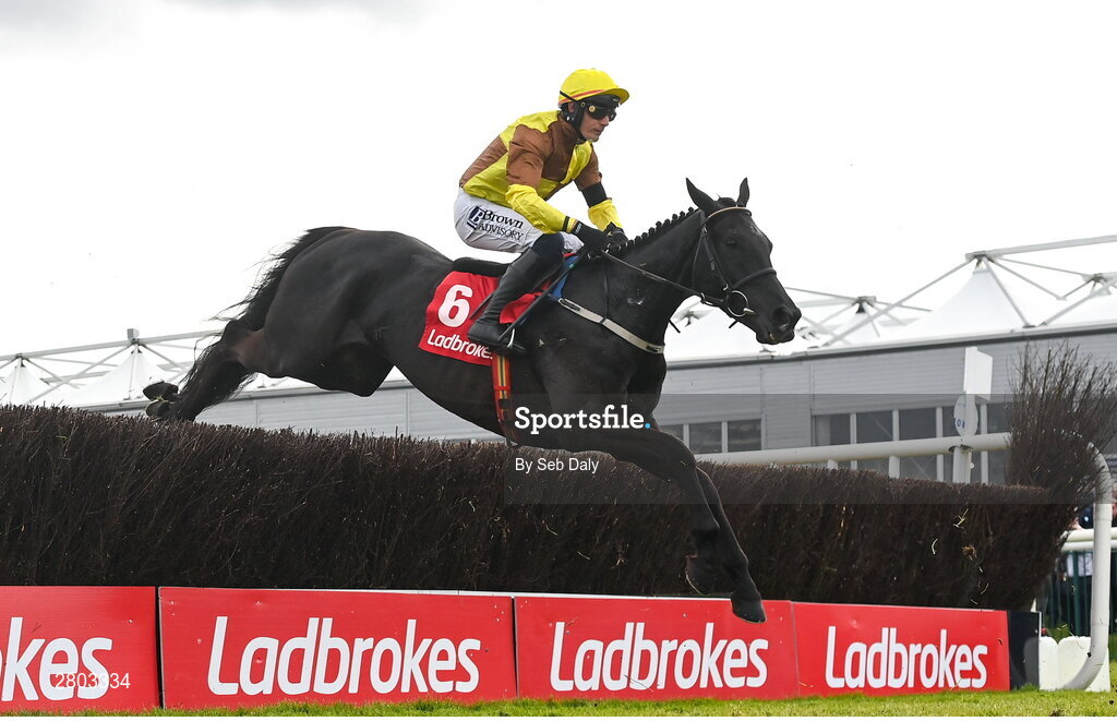 1 May 2024; Galopin Des Champs, with Paul Townend up, during the Ladbrokes Punchestown Gold Cup during day two of the Punchestown Festival at Punchestown Racecourse in Kildare. Photo by Seb Daly/Sportsfile