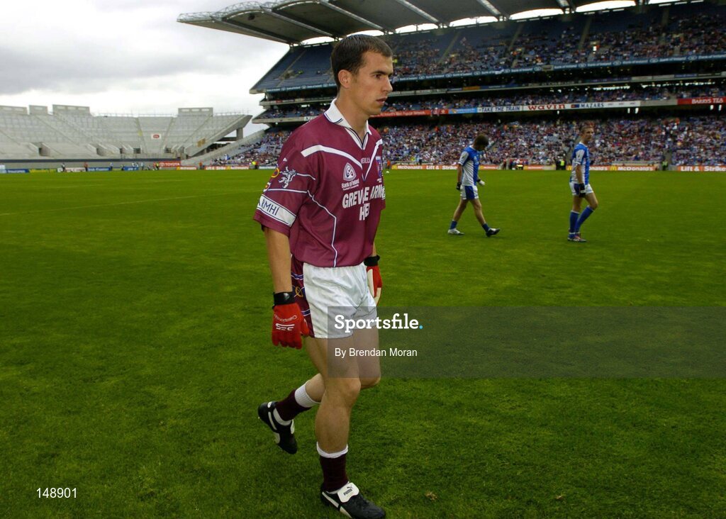 24 July 2004; Dessie Dolan, Westmeath, in the pre-match parade. Bank of Ireland Leinster Senior Football Championship Final Replay, Westmeath v Laois, Croke Park, Dublin. Picture credit; Brendan Moran / SPORTSFILE