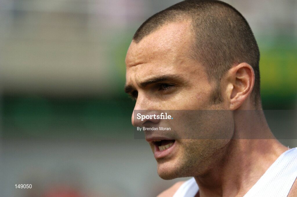 25 July 2004; James Nolan, UCD AC, after his victory in the Men's 800m Final. AAI Senior Track and Field Championships, Morton Stadium, Santry, Dublin. Picture credit; Brendan Moran / SPORTSFILE