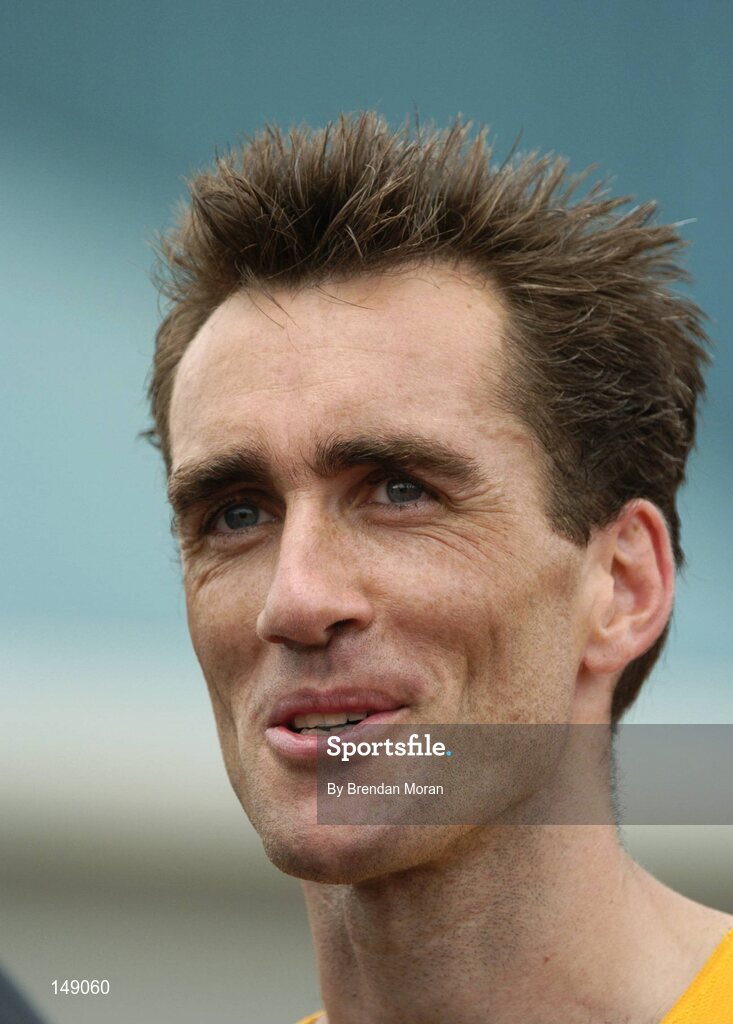 25 July 2004; Mark Carroll, Leevale AC, after his victory in the Men's 5000m Final. AAI Senior Track and Field Championships, Morton Stadium, Santry, Dublin. Picture credit; Brendan Moran / SPORTSFILE