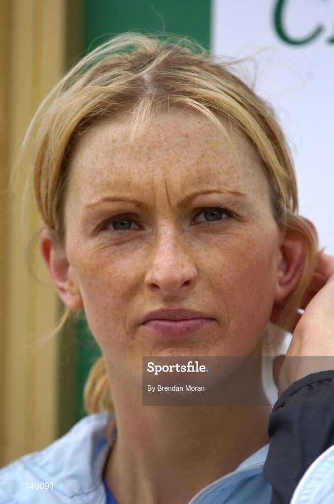 25 July 2004; Deirdre Ryan, UCD AC, High Jump. AAI Senior Track and Field Championships, Morton Stadium, Santry, Dublin. Picture credit; Brendan Moran / SPORTSFILE