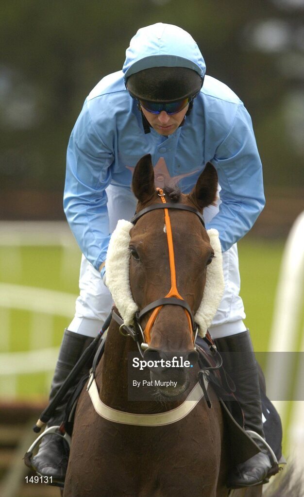 28 July 2004; Owennacurra Bobby, with James Barry up. The HP Imaging & Digital Printing Handicap Hurdle. Galway Races, Ballybrit, Co. Galway. Picture credit; Pat Murphy / SPORTSFILE