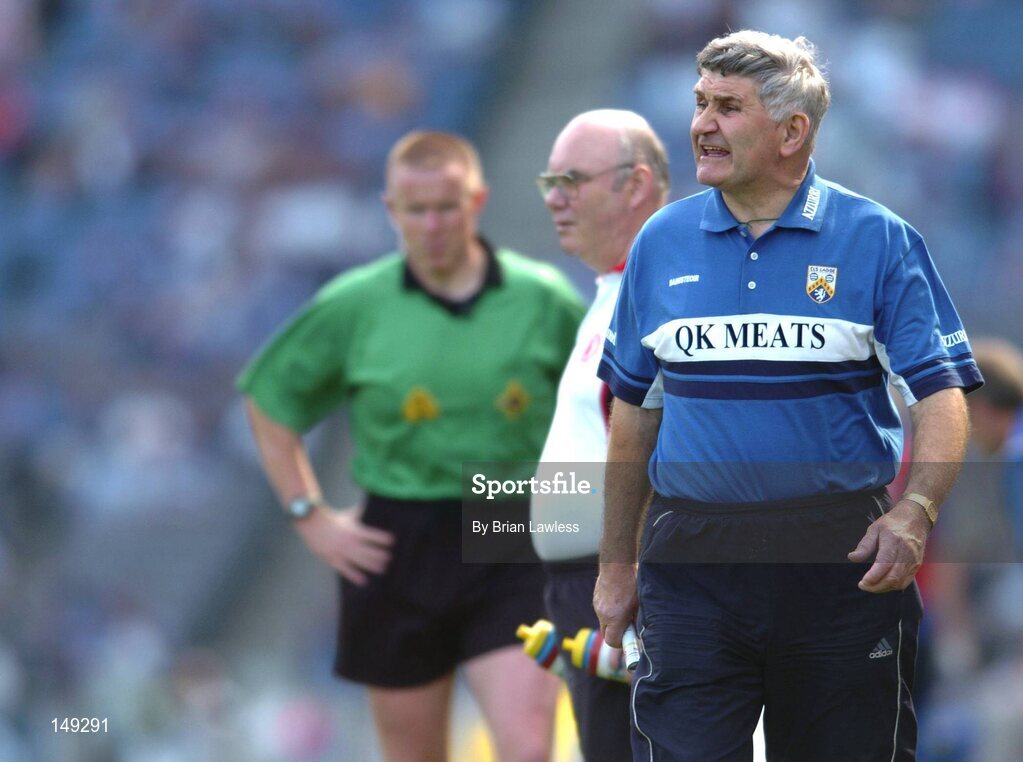 1 August 2004; Laois manager Mick O'Dwyer during the match. Bank of Ireland All-Ireland Football Championship, Round 4, Laois v Tyrone, Croke Park, Dublin. Picture credit; Brian Lawless / SPORTSFILE