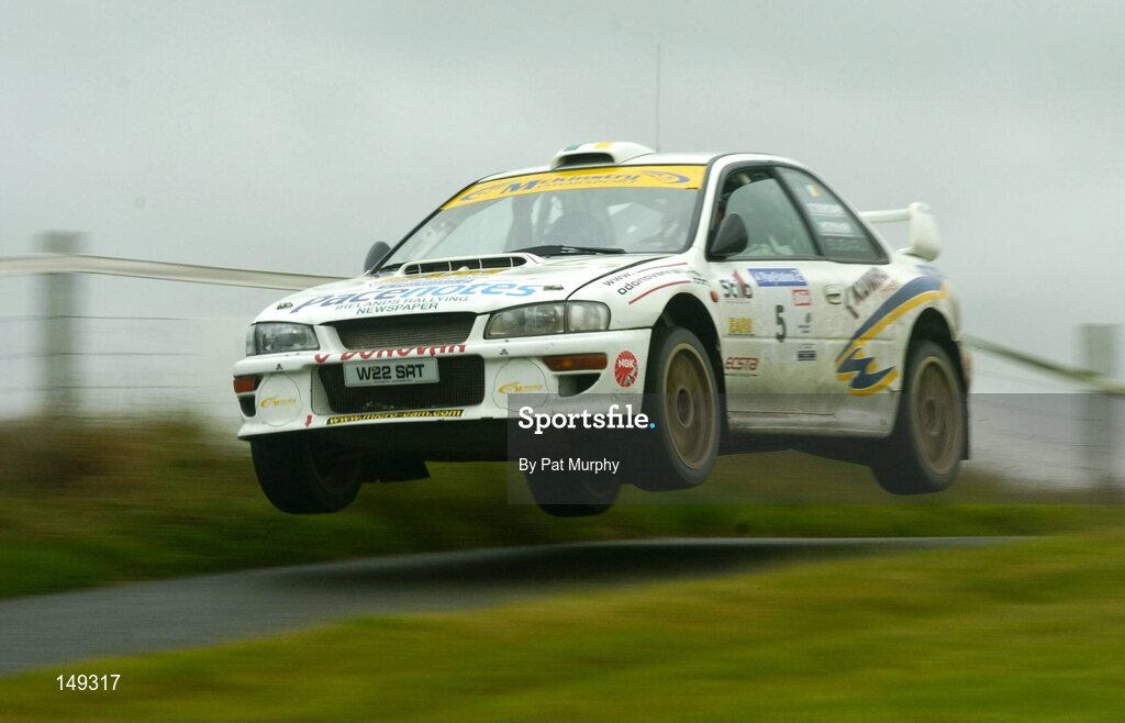25 July 2004; Ollie O'Donovan, Ireland, in action during the 2004 Playsrtation 2 Punchestown Rally Experience, Punchestown Race Course, Co. Kildare. Picture credit; Pat Murphy / SPORTSFILE