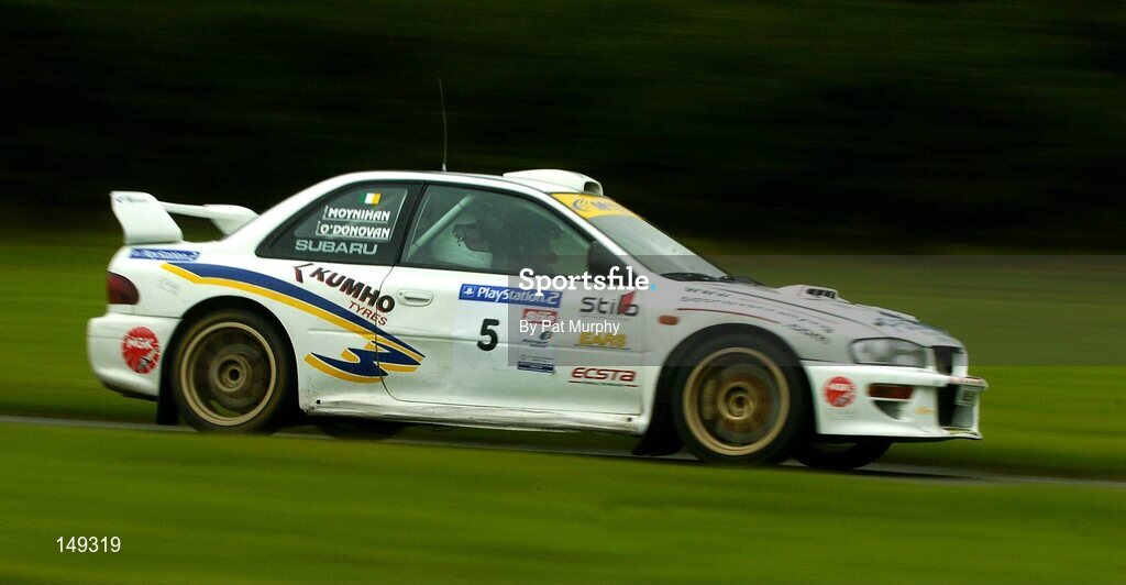 25 July 2004; Ollie O'Donovan, Ireland, in action during the 2004 Playsrtation 2 Punchestown Rally Experience, Punchestown Race Course, Co. Kildare. Picture credit; Pat Murphy / SPORTSFILE