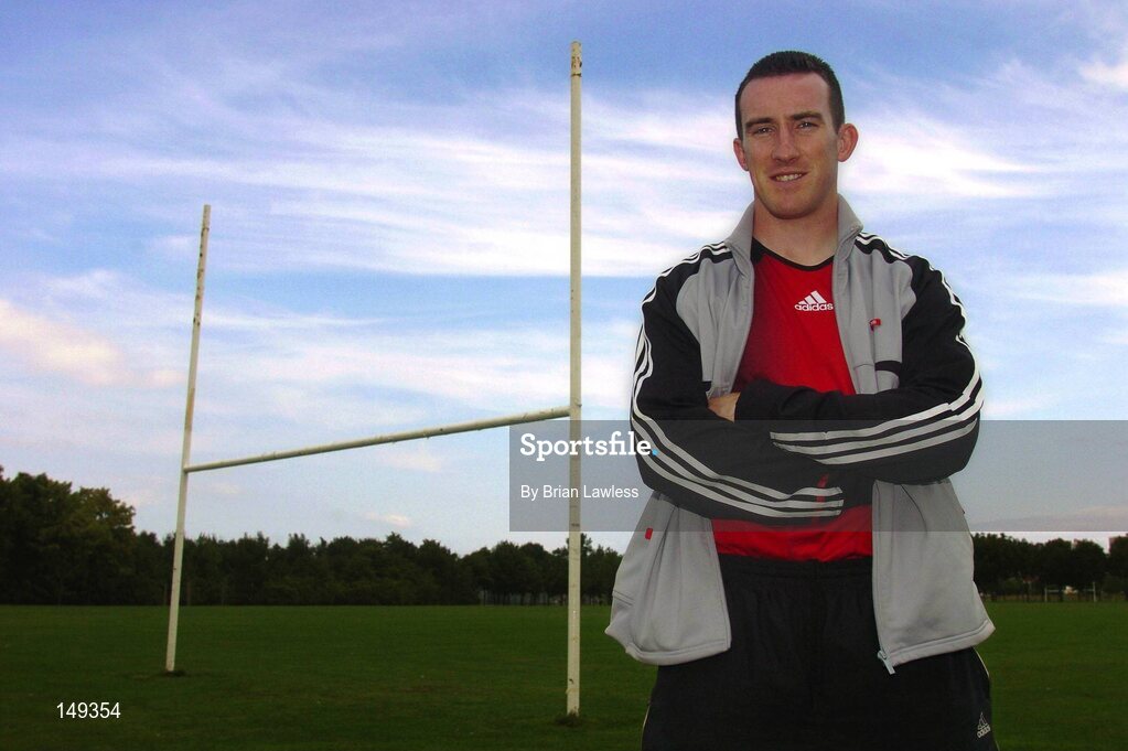 28 July 2004; Dublin's Paddy Christie pictured in Popintree Park, where he trains the Ballymun Kickhams Minor Football team. Popintree, Dublin. Picture credit; Brian Lawless / SPORTSFILE