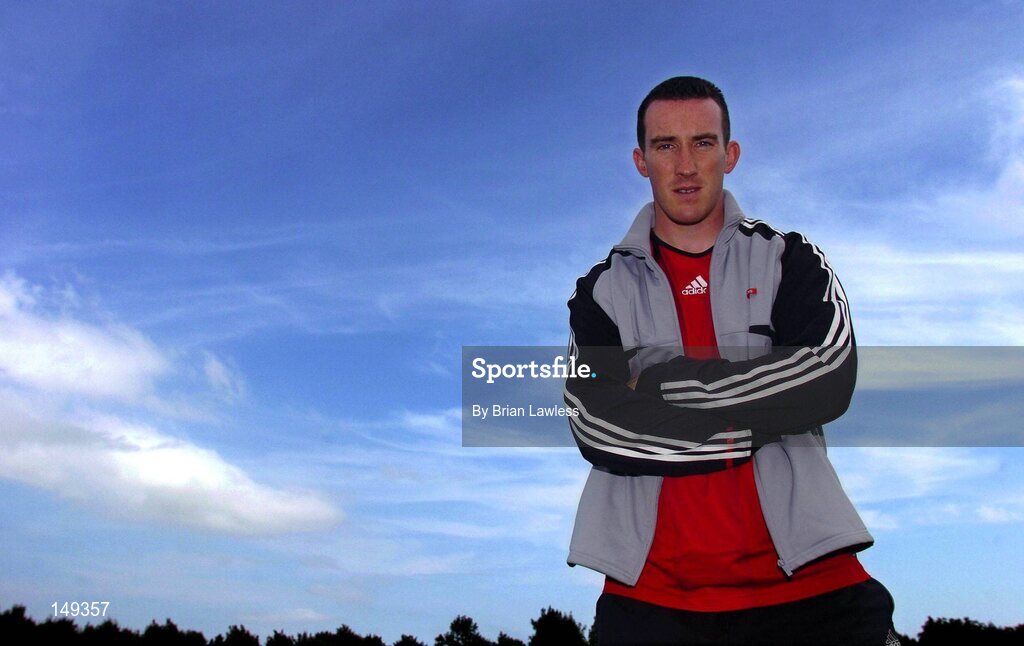 28 July 2004; Dublin's Paddy Christie pictured in Popintree Park, where he trains the Ballymun Kickhams Minor Football team. Popintree, Dublin. Picture credit; Brian Lawless / SPORTSFILE
