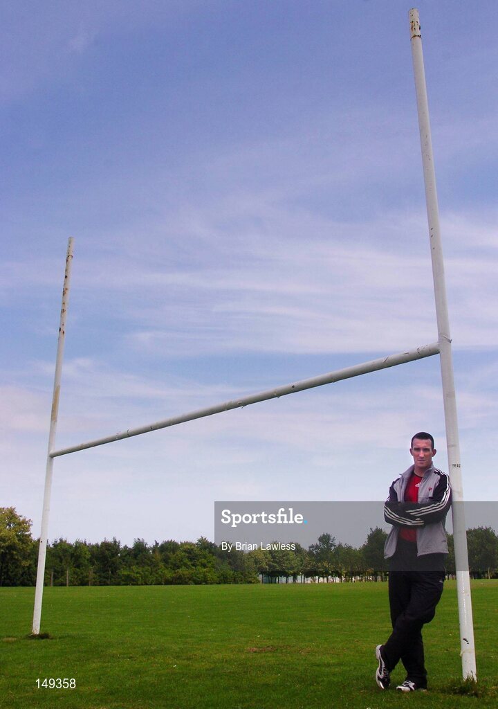 28 July 2004; Dublin's Paddy Christie pictured in Popintree Park, where he trains the Ballymun Kickhams Minor Football team. Popintree, Dublin. Picture credit; Brian Lawless / SPORTSFILE
