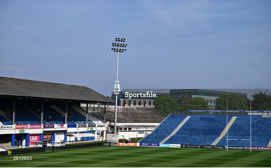 11 May 2024; A general view before the United Rugby Championship match between Leinster and Ospreys at the RDS Arena in Dublin. Photo by Ramsey Cardy/Sportsfile