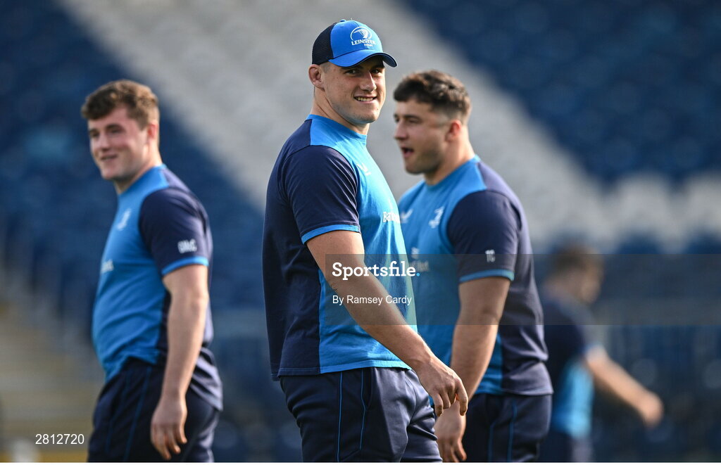 11 May 2024; Dan Sheehan of Leinster before the United Rugby Championship match between Leinster and Ospreys at the RDS Arena in Dublin. Photo by Ramsey Cardy/Sportsfile