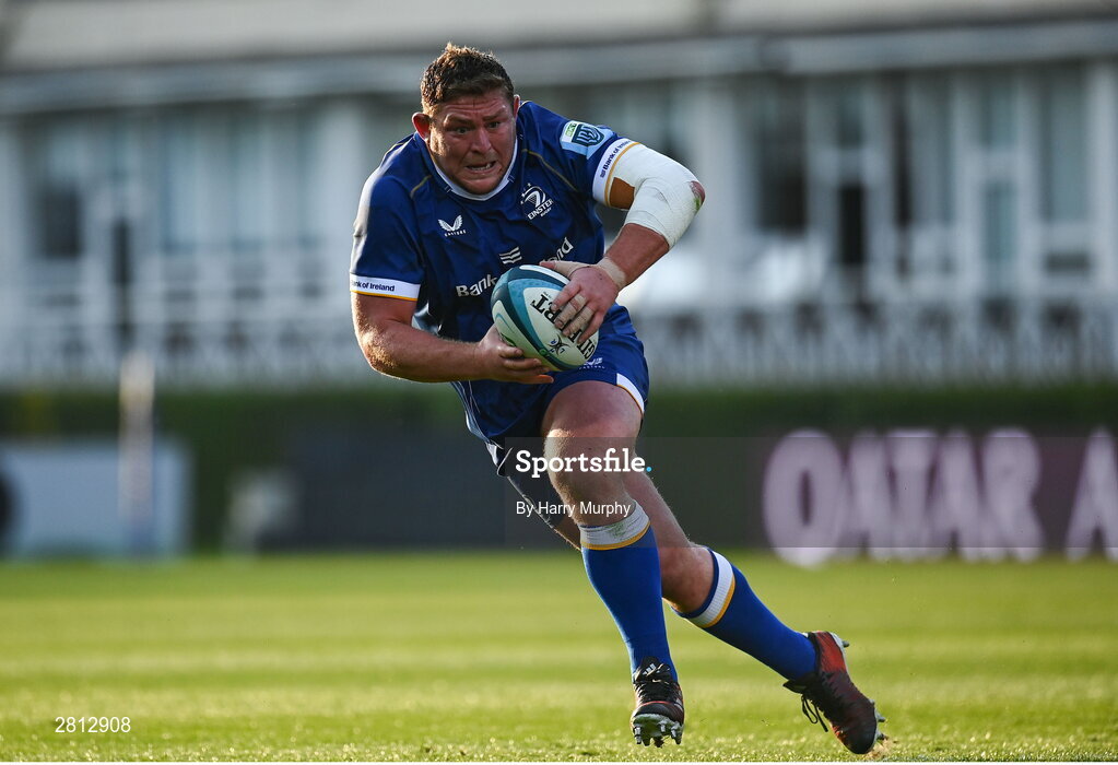 11 May 2024; Tadhg Furlong of Leinster during the United Rugby Championship match between Leinster and Ospreys at the RDS Arena in Dublin. Photo by Harry Murphy/Sportsfile