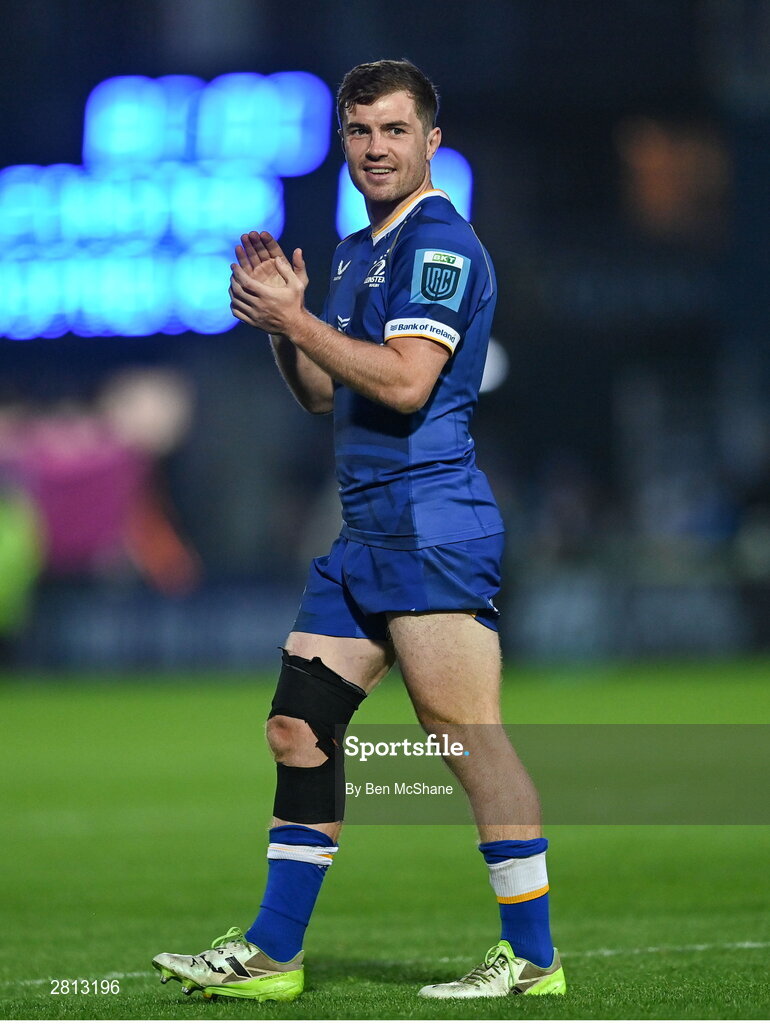 11 May 2024; Luke McGrath of Leinster after the United Rugby Championship match between Leinster and Ospreys at the RDS Arena in Dublin. Photo by Ben McShane/Sportsfile