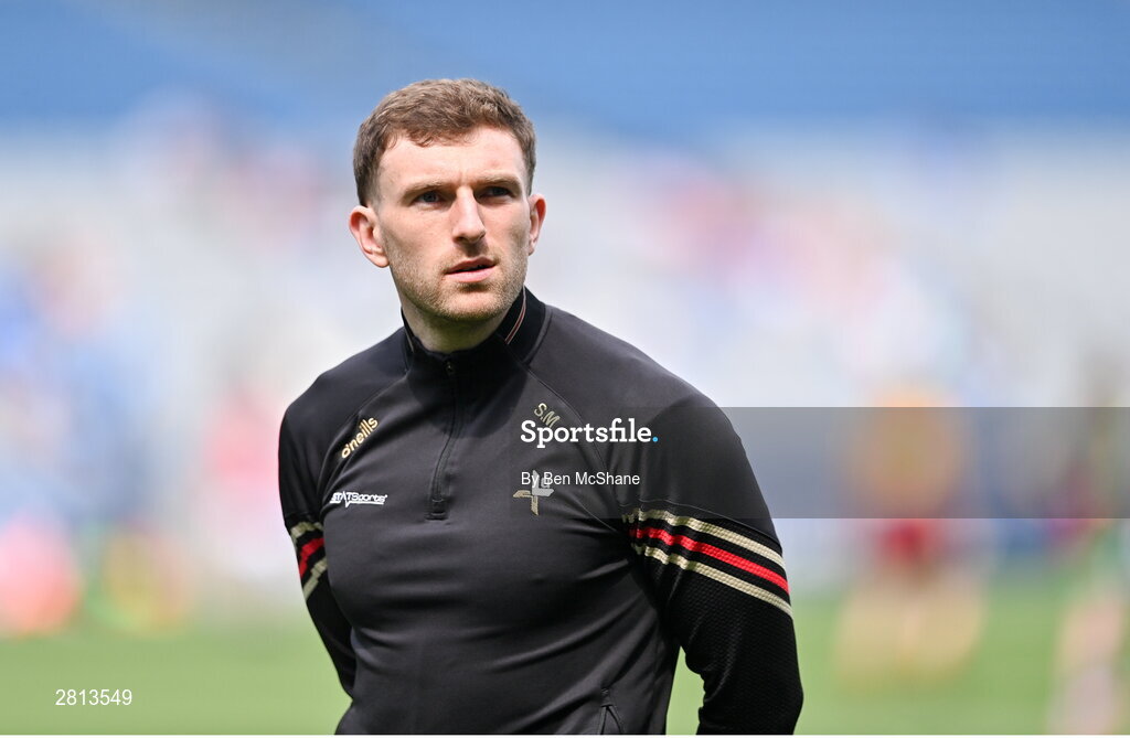12 May 2024; Sam Mulroy of Louth before the Leinster GAA Football Senior Championship final match between Dublin and Louth at Croke Park in Dublin. Photo by Ben McShane/Sportsfile