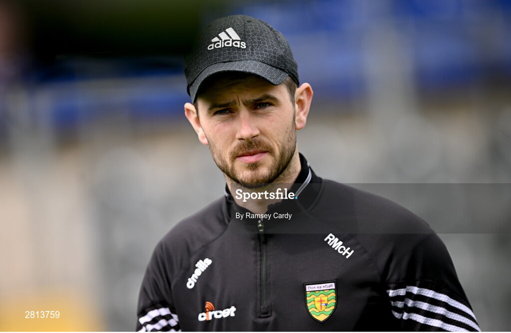 12 May 2024; Ryan McHugh of Donegal before the Ulster GAA Football Senior Championship final match between Armagh and Donegal at St Tiernach's Park in Clones, Monaghan. Photo by Ramsey Cardy/Sportsfile