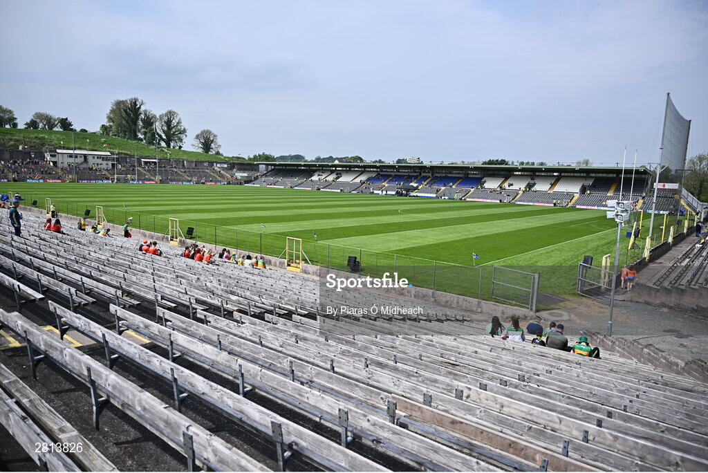 12 May 2024; A general view of the pitch before the Ulster GAA Football Senior Championship final match between Armagh and Donegal at St Tiernach's Park in Clones, Monaghan. Photo by Piaras Ó Mídheach/Sportsfile