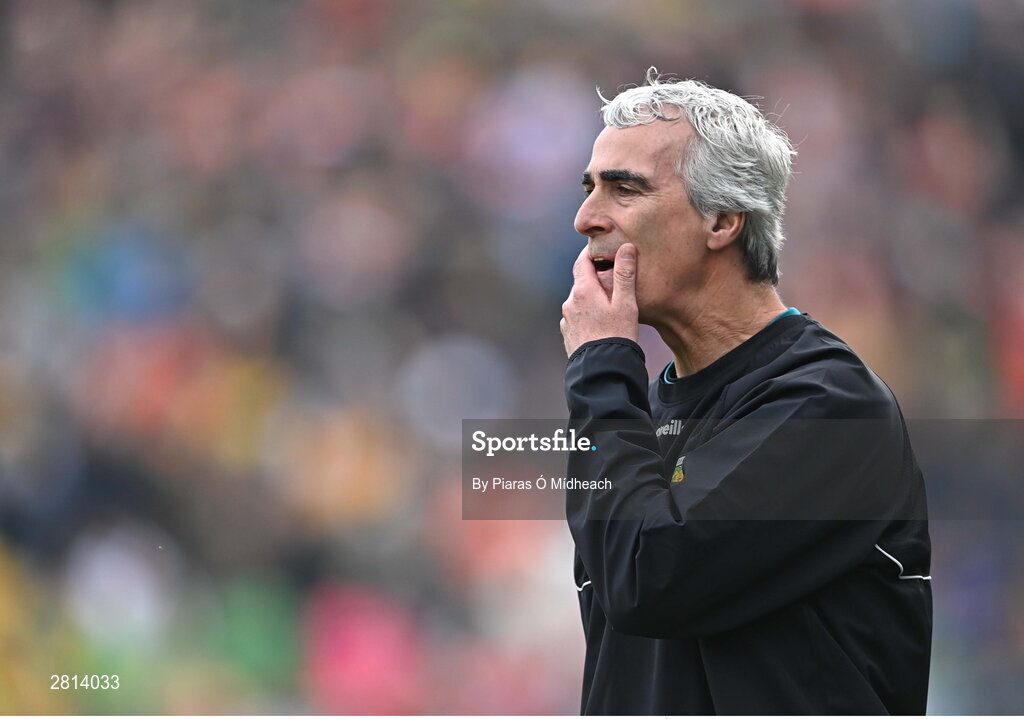 12 May 2024; Donegal manager Jim McGuinness during the Ulster GAA Football Senior Championship final match between Armagh and Donegal at St Tiernach's Park in Clones, Monaghan. Photo by Piaras Ó Mídheach/Sportsfile