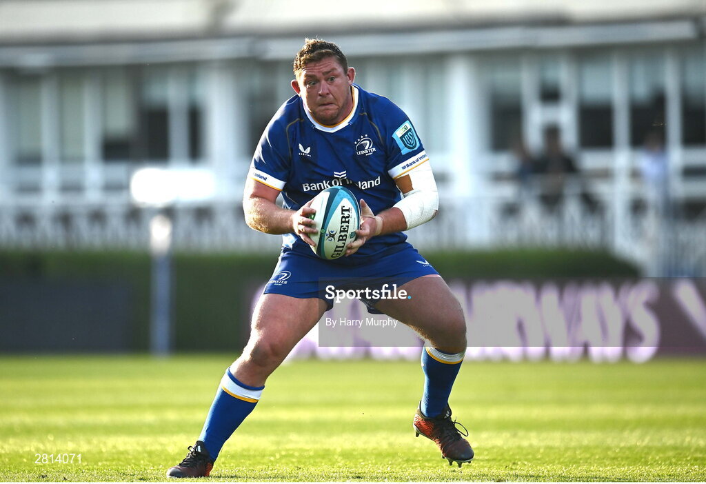11 May 2024; Tadhg Furlong of Leinster during the United Rugby Championship match between Leinster and Ospreys at the RDS Arena in Dublin. Photo by Harry Murphy/Sportsfile