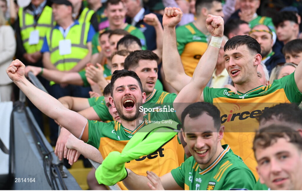 12 May 2024; Ryan McHugh of Donegal after the Ulster GAA Football Senior Championship final match between Armagh and Donegal at St Tiernach's Park in Clones, Monaghan. Photo by Ramsey Cardy/Sportsfile