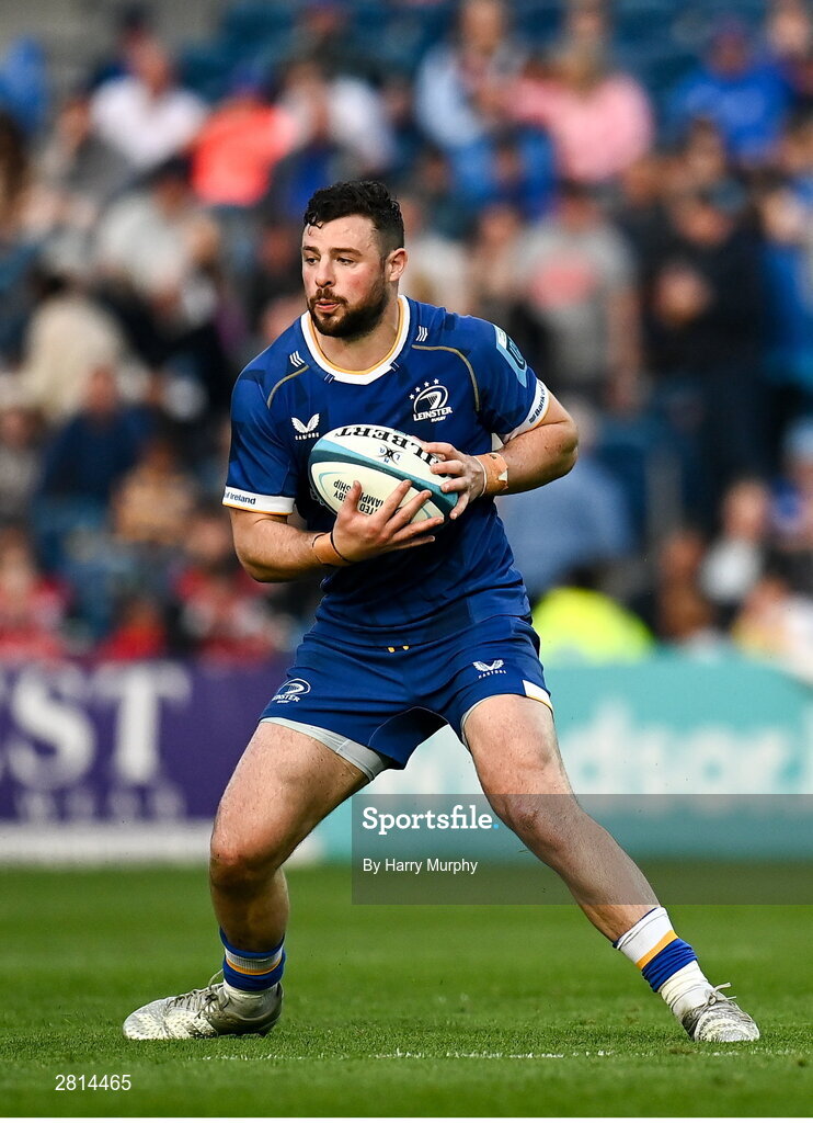 11 May 2024; Robbie Henshaw of Leinster during the United Rugby Championship match between Leinster and Ospreys at the RDS Arena in Dublin. Photo by Harry Murphy/Sportsfile