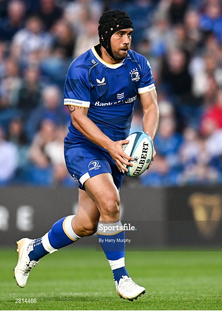 11 May 2024; Charlie Ngatai of Leinster during the United Rugby Championship match between Leinster and Ospreys at the RDS Arena in Dublin. Photo by Harry Murphy/Sportsfile