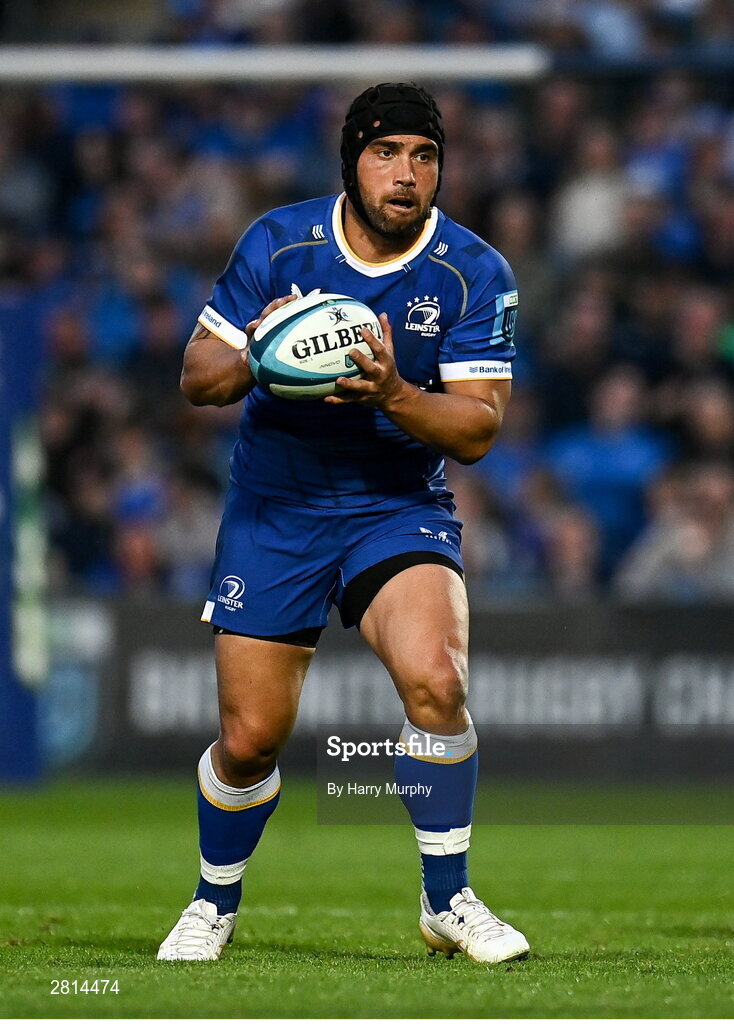 11 May 2024; Charlie Ngatai of Leinster during the United Rugby Championship match between Leinster and Ospreys at the RDS Arena in Dublin. Photo by Harry Murphy/Sportsfile