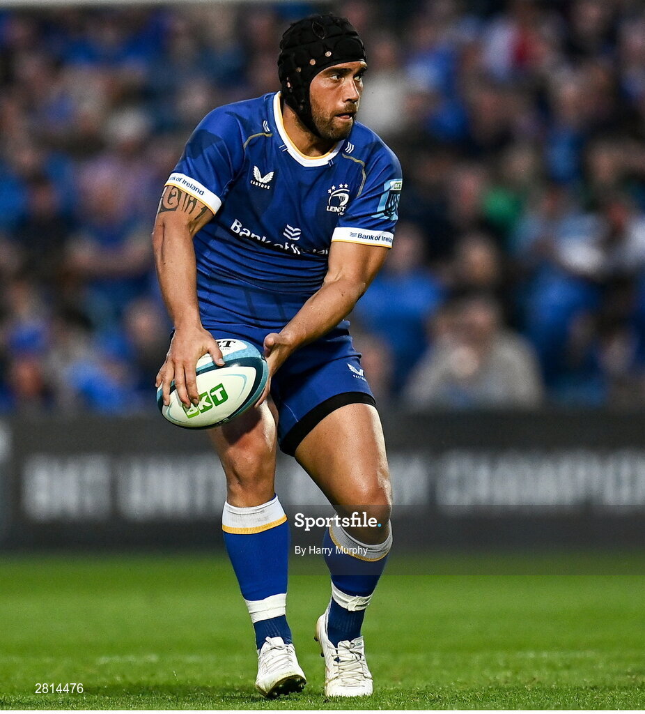 11 May 2024; Charlie Ngatai of Leinster during the United Rugby Championship match between Leinster and Ospreys at the RDS Arena in Dublin. Photo by Harry Murphy/Sportsfile