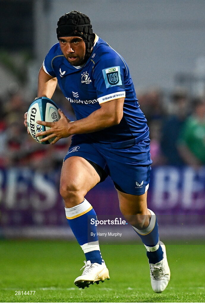 11 May 2024; Charlie Ngatai of Leinster during the United Rugby Championship match between Leinster and Ospreys at the RDS Arena in Dublin. Photo by Harry Murphy/Sportsfile