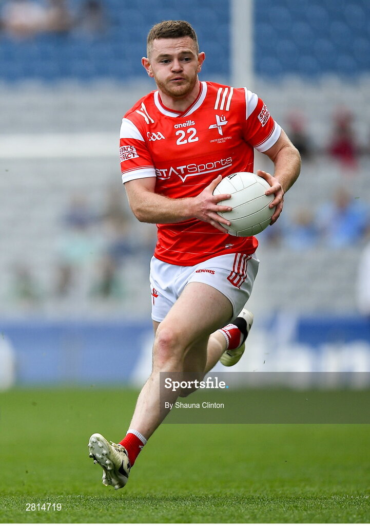 12 May 2024; Niall Sharkey of Louth during the Leinster GAA Football Senior Championship final match between Dublin and Louth at Croke Park in Dublin. Photo by Shauna Clinton/Sportsfile
