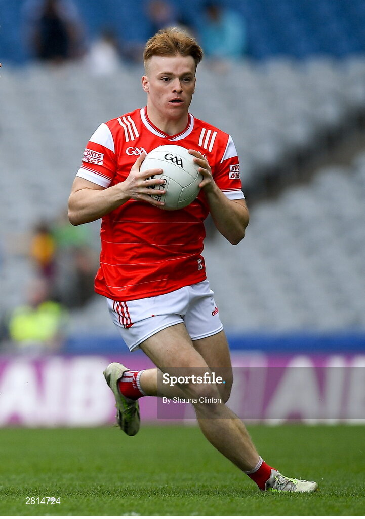 12 May 2024; Ciaran Keenan of Louth during the Leinster GAA Football Senior Championship final match between Dublin and Louth at Croke Park in Dublin. Photo by Shauna Clinton/Sportsfile