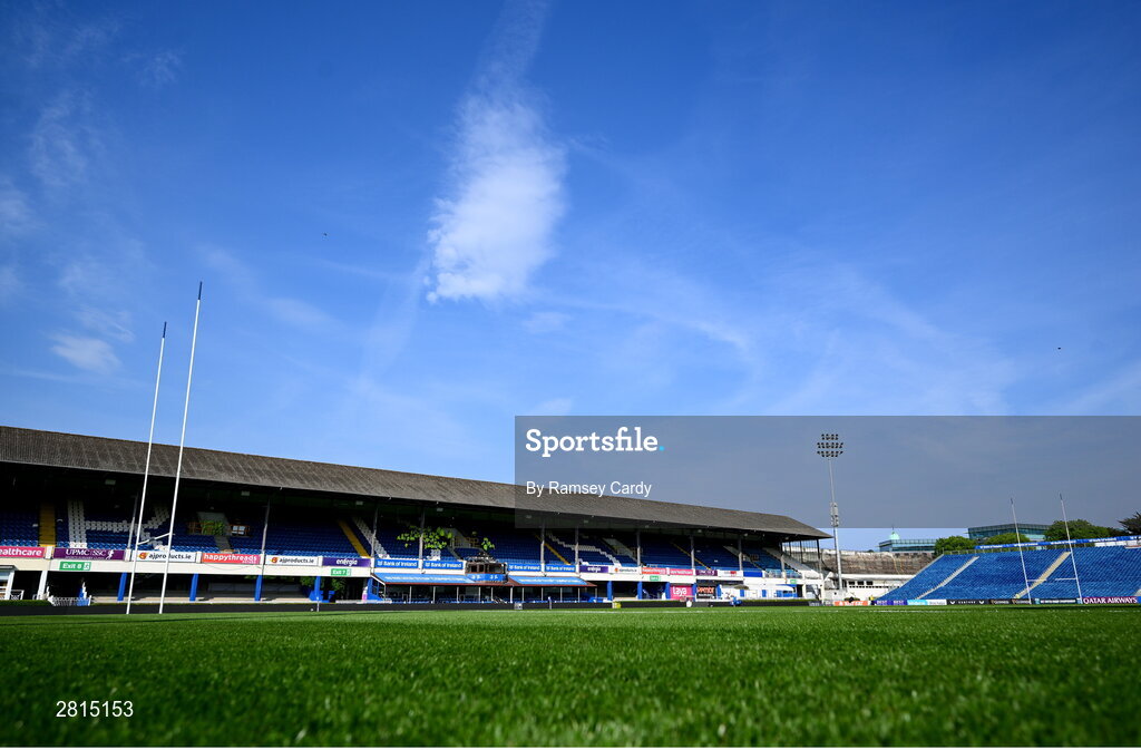 11 May 2024; A general view before the United Rugby Championship match between Leinster and Ospreys at the RDS Arena in Dublin. Photo by Ramsey Cardy/Sportsfile
