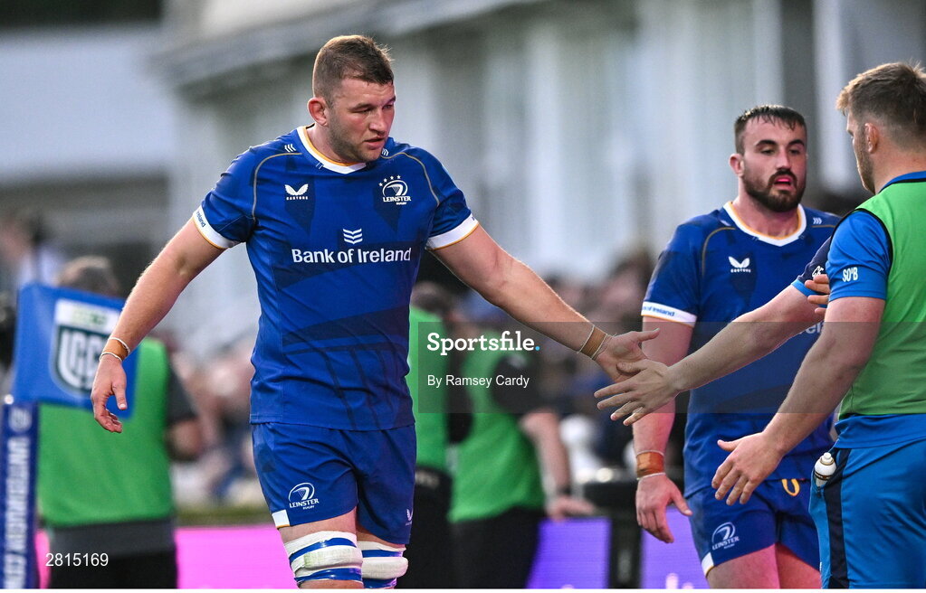 11 May 2024; Ross Molony of Leinster during the United Rugby Championship match between Leinster and Ospreys at the RDS Arena in Dublin. Photo by Ramsey Cardy/Sportsfile
