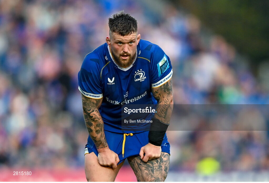 11 May 2024; Andrew Porter of Leinster during the United Rugby Championship match between Leinster and Ospreys at the RDS Arena in Dublin. Photo by Ben McShane/Sportsfile
