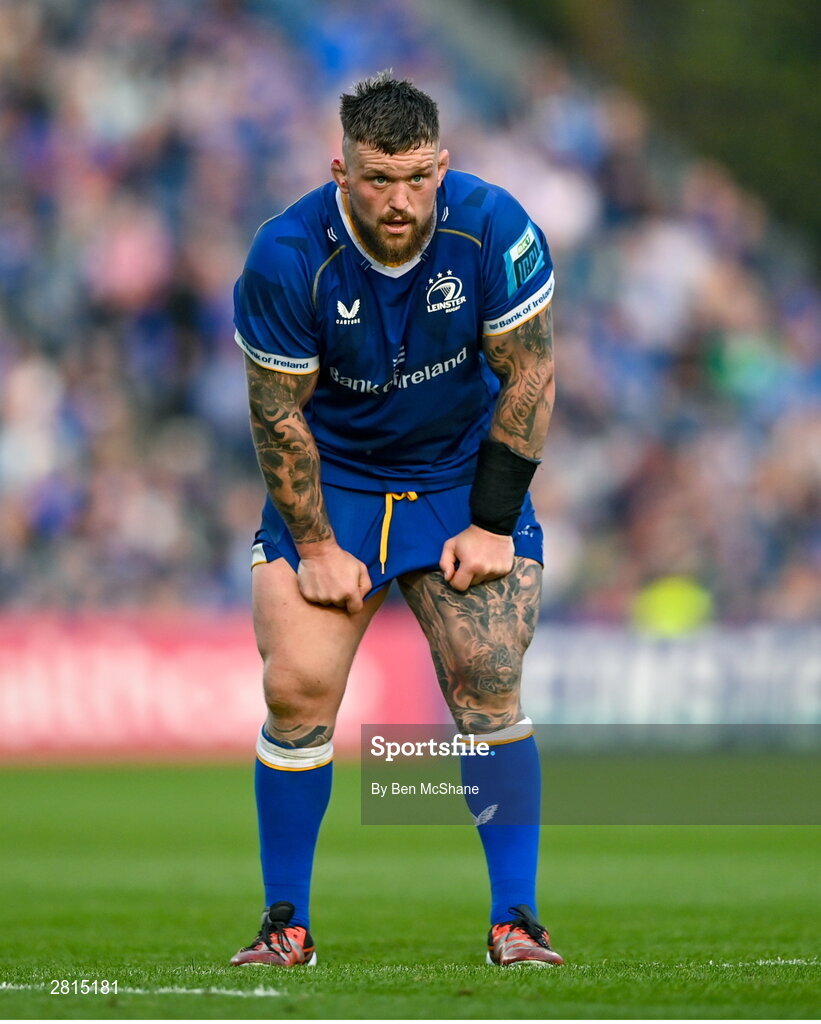 11 May 2024; Andrew Porter of Leinster during the United Rugby Championship match between Leinster and Ospreys at the RDS Arena in Dublin. Photo by Ben McShane/Sportsfile