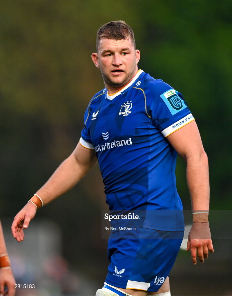 11 May 2024; Ross Molony of Leinster during the United Rugby Championship match between Leinster and Ospreys at the RDS Arena in Dublin. Photo by Ben McShane/Sportsfile