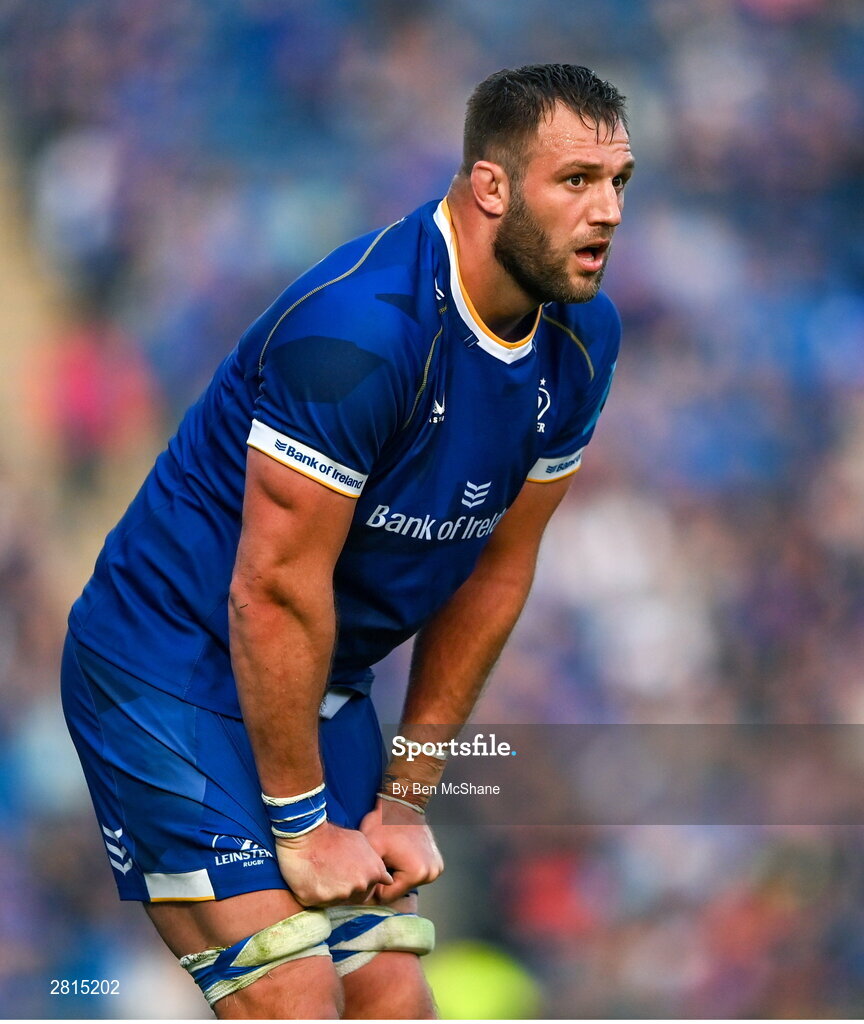 11 May 2024; Jason Jenkins of Leinster during the United Rugby Championship match between Leinster and Ospreys at the RDS Arena in Dublin. Photo by Ben McShane/Sportsfile