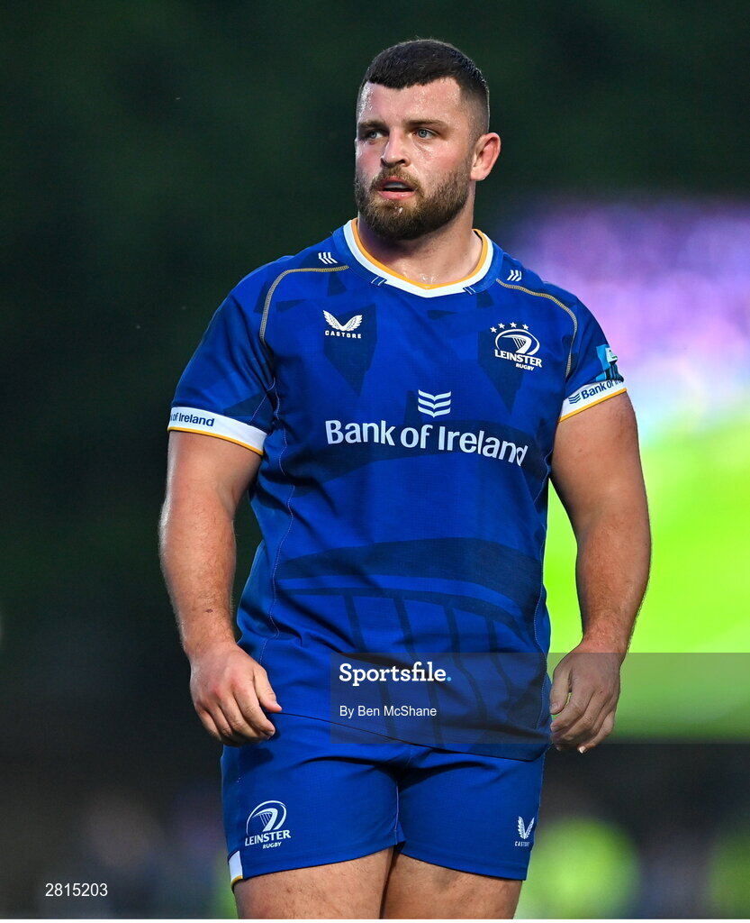 11 May 2024; Michael Milne of Leinster during the United Rugby Championship match between Leinster and Ospreys at the RDS Arena in Dublin. Photo by Ben McShane/Sportsfile