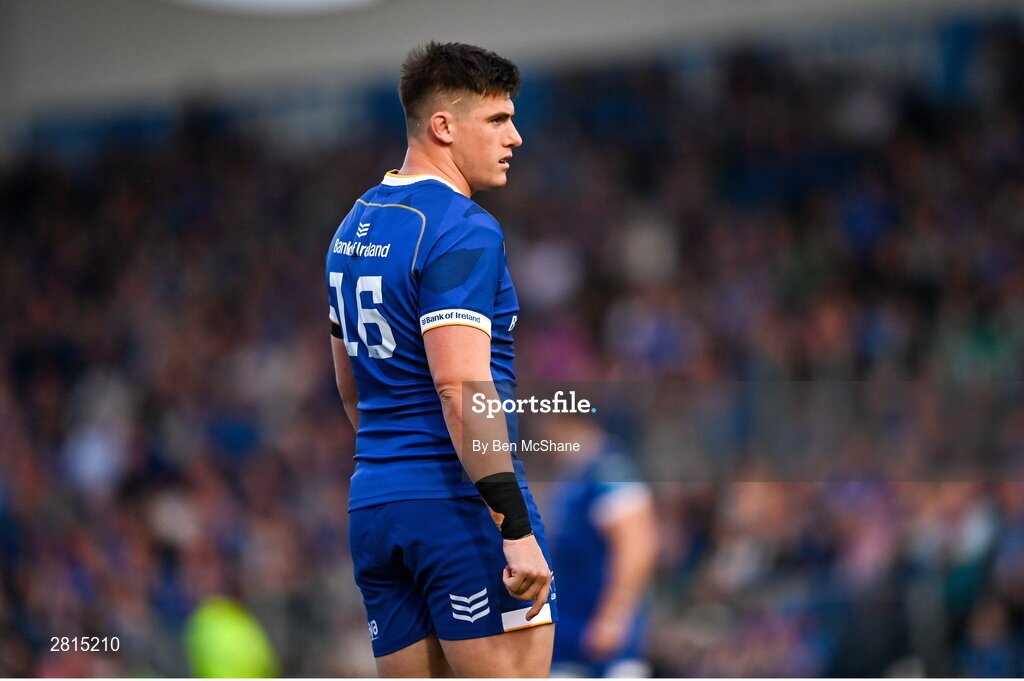 11 May 2024; Dan Sheehan of Leinster during the United Rugby Championship match between Leinster and Ospreys at the RDS Arena in Dublin. Photo by Ben McShane/Sportsfile