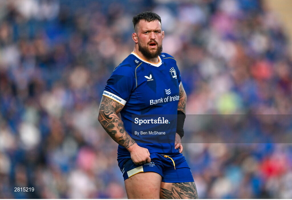 11 May 2024; Andrew Porter of Leinster during the United Rugby Championship match between Leinster and Ospreys at the RDS Arena in Dublin. Photo by Ben McShane/Sportsfile