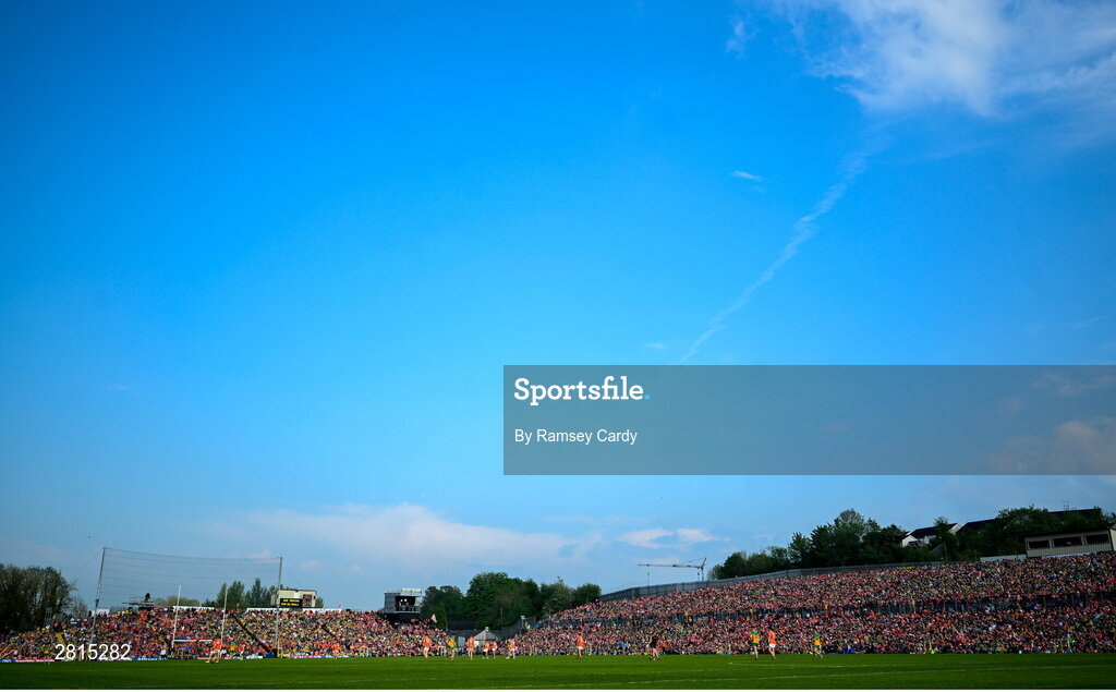 12 May 2024; A general view during the Ulster GAA Football Senior Championship final match between Armagh and Donegal at St Tiernach's Park in Clones, Monaghan. Photo by Ramsey Cardy/Sportsfile