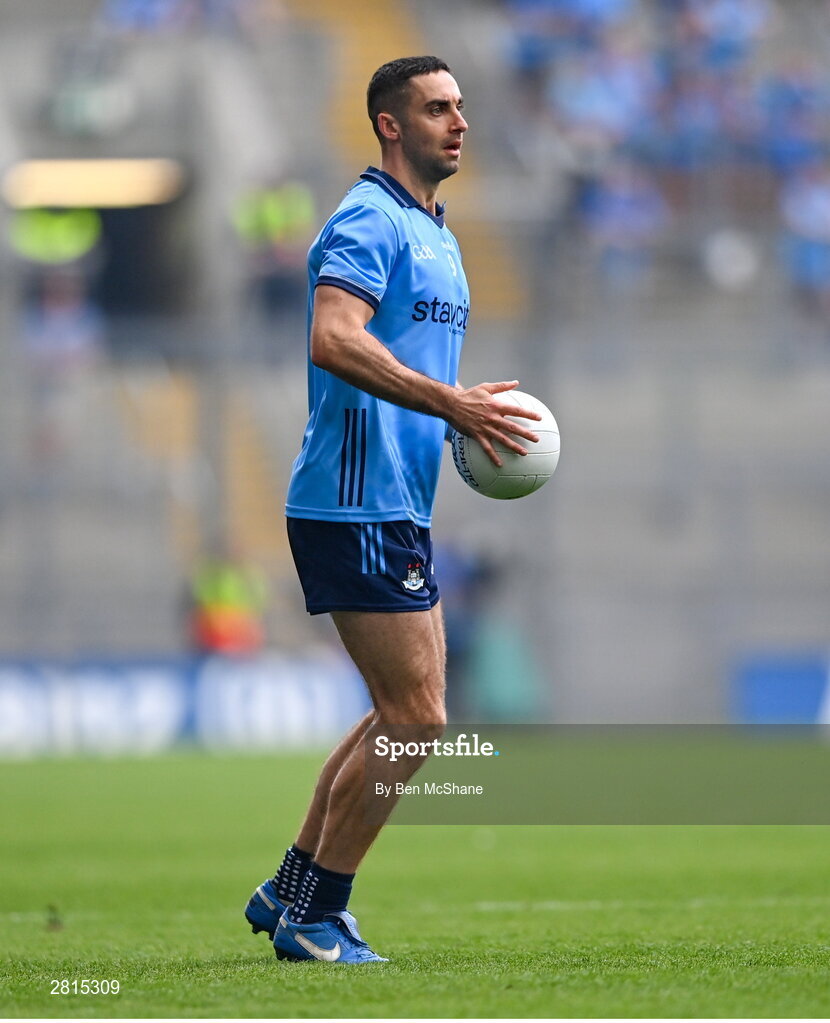 12 May 2024; James McCarthy of Dublin during the Leinster GAA Football Senior Championship final match between Dublin and Louth at Croke Park in Dublin. Photo by Ben McShane/Sportsfile