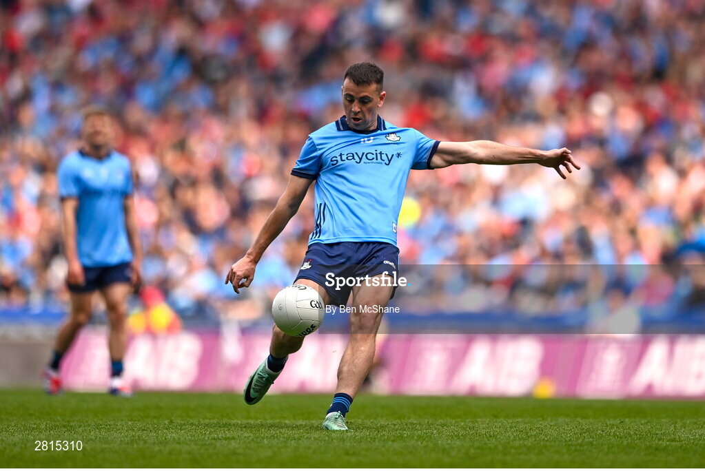 12 May 2024; Cormac Costello of Dublin during the Leinster GAA Football Senior Championship final match between Dublin and Louth at Croke Park in Dublin. Photo by Ben McShane/Sportsfile